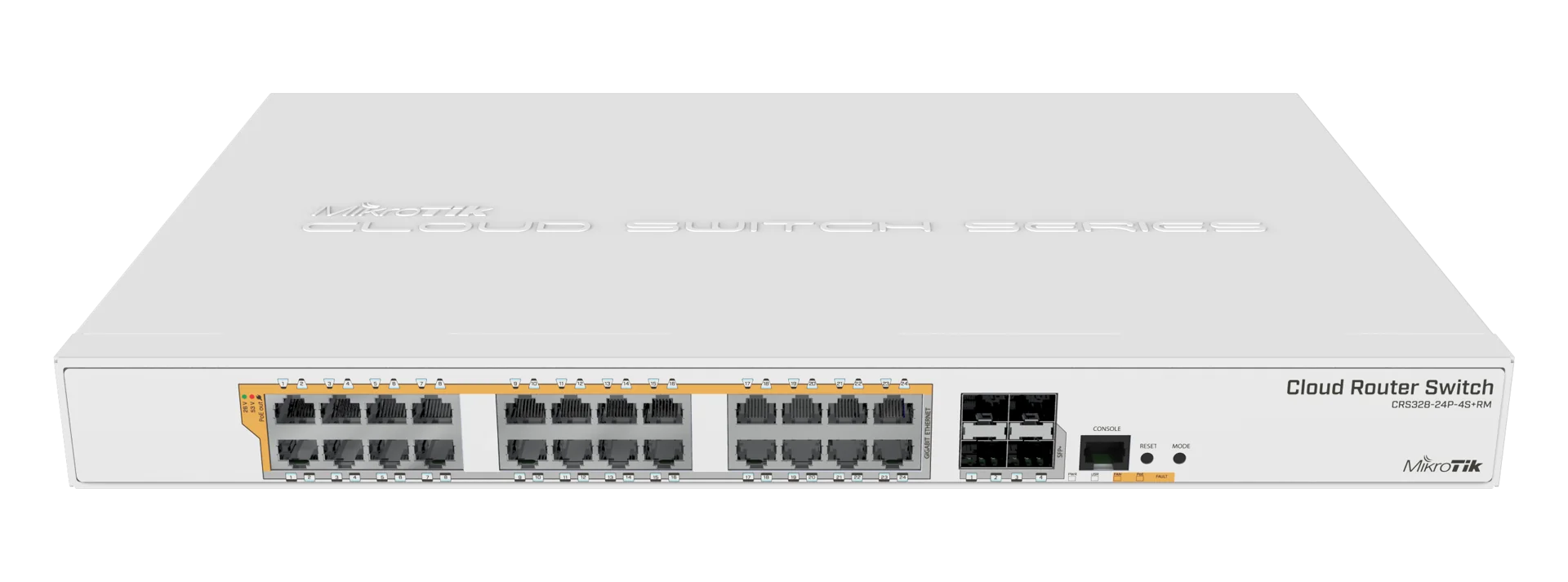 سوئیچ شبکه 24 پورت POE میکروتیک مدل CRS328-24P-4S+RM