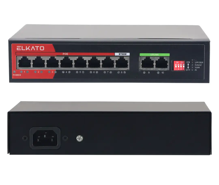 سوئیچ شبکه 8 پورت POE الکاتو EL-1SG0820GP-120W