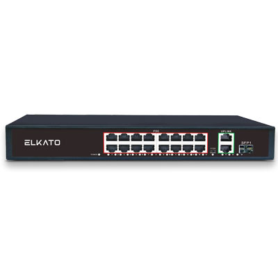 سوئیچ شبکه 16 پورت POE الکاتو EL-1SB1621GP-250W(V2)