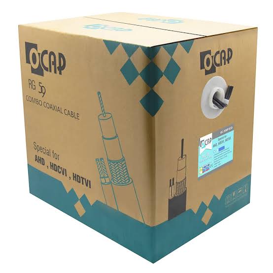 کابل ترکیبی دوربین مداربسته اوکپ OCAP مسی مغز0/7 شیلد 80 مدل 800P