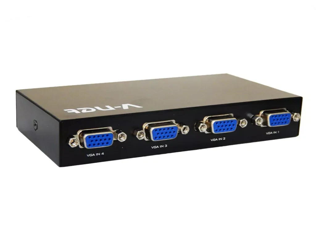 سوییچ 4 پورت VGA دستی وی نت V-K406 ( یک به چهار )